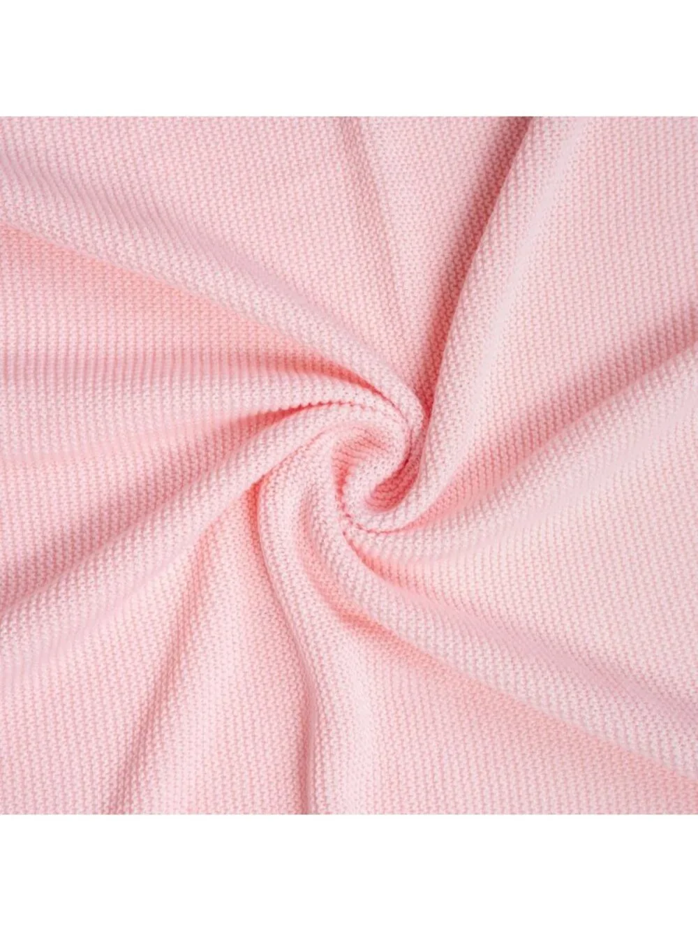 Cozy Ruffle Knit Baby Blanket - Soft Cotton Stroller & Crib Blanket for Newborns